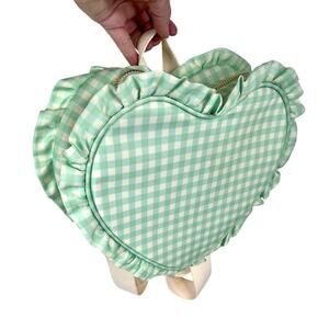 Stoney Clover Lane Mint Chip Green Heart Backpack Gingham Disney Work Bag